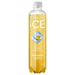 Sparkling ICE Coconut Pineapple, 17 Fl Oz Bottle