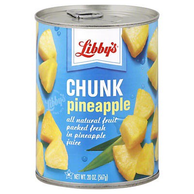 slide 1 of 9, Libby's Pineapple Chunks, 20 oz