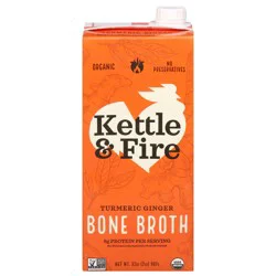 Kettle & Fire Organic Turmeric Ginger Bone Broth 32 oz
