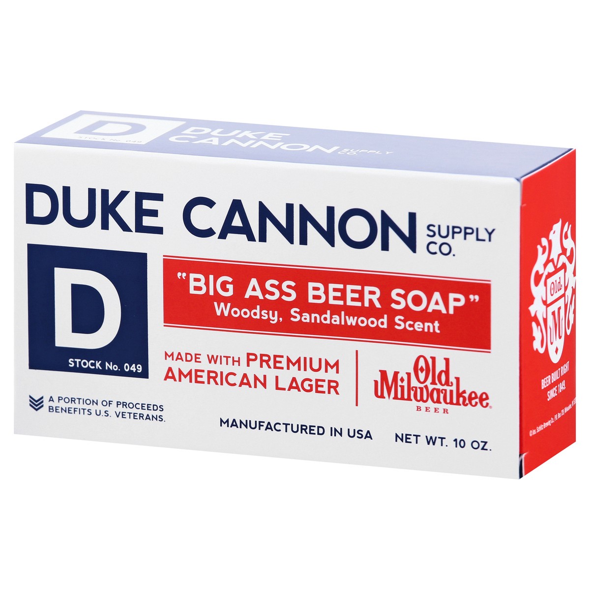 slide 4 of 8, Duke Cannon Old Milwaukee Big A Beer Soap, 10 oz