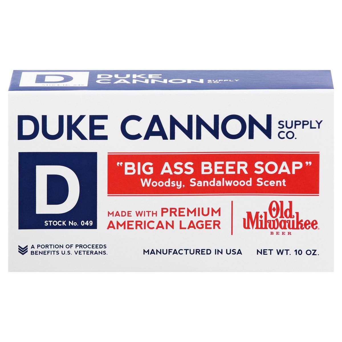 slide 1 of 8, Duke Cannon Old Milwaukee Big A Beer Soap, 10 oz