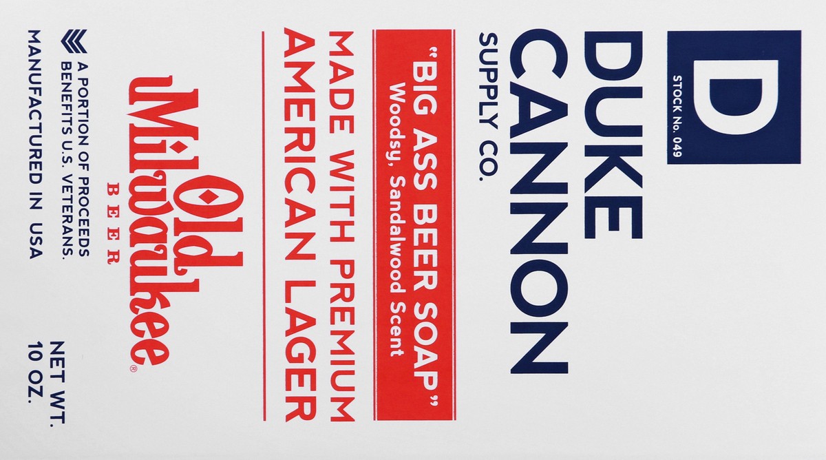 slide 8 of 8, Duke Cannon Old Milwaukee Big A Beer Soap, 10 oz