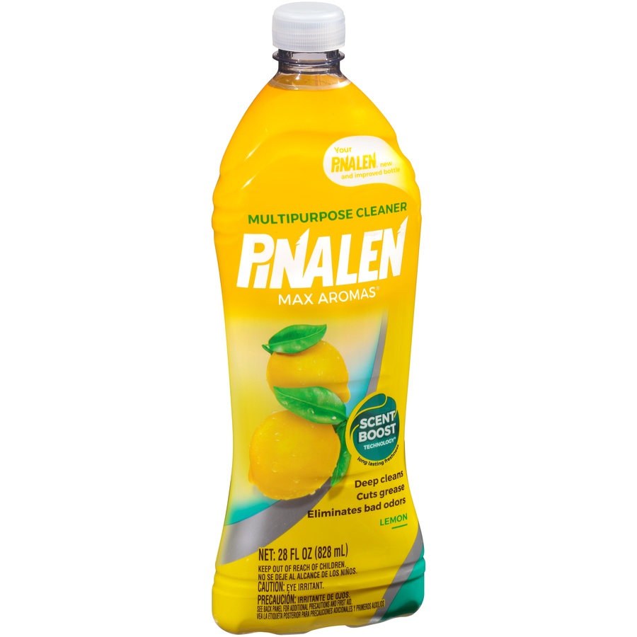 slide 2 of 6, Pinalen Max Aromas Lemon Multipurpose Cleaner, 28 fl oz