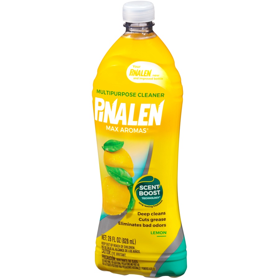 slide 3 of 6, Pinalen Max Aromas Lemon Multipurpose Cleaner, 28 fl oz