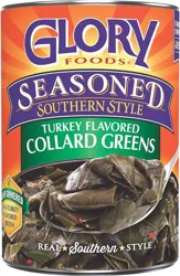 Glory Foods Seasoned Southern Style Turkey Flavored Collard Greens 14.5 oz