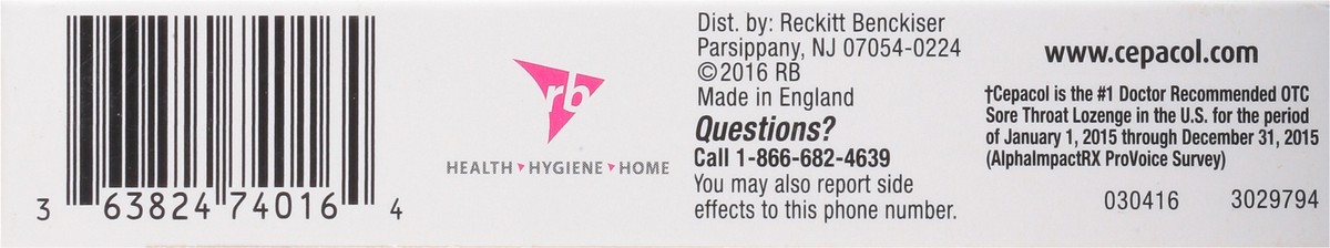 slide 6 of 9, Cepacol Extra Strength Mixed Berry Sore Throat & Cough 16 Lozenges, 16 ct