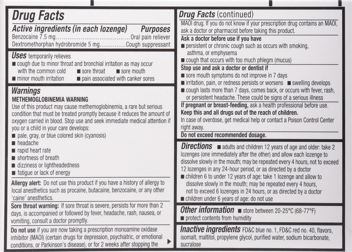 slide 3 of 9, Cepacol Extra Strength Mixed Berry Sore Throat & Cough 16 Lozenges, 16 ct