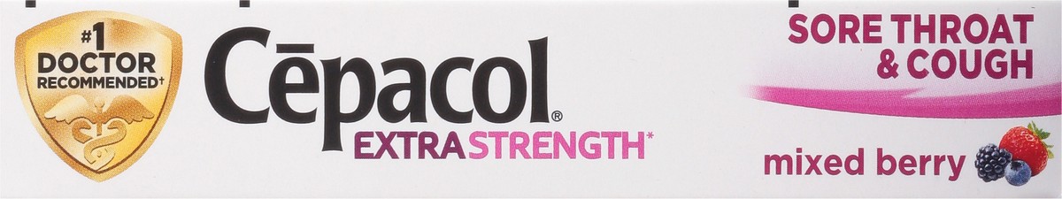 slide 8 of 9, Cepacol Extra Strength Mixed Berry Sore Throat & Cough 16 Lozenges, 16 ct