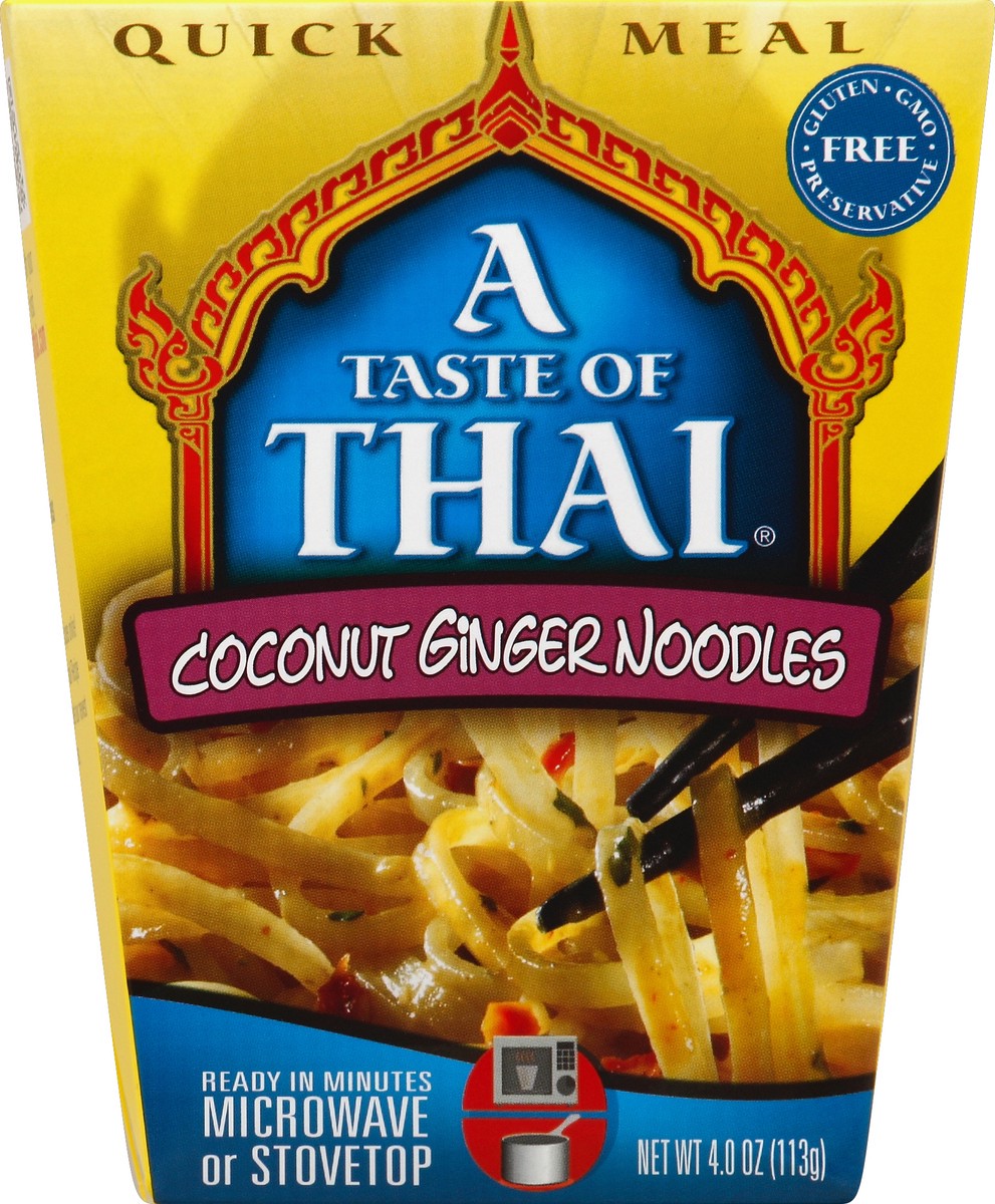 slide 4 of 4, A Taste of Thai Coconut Ginger Noodles 4 oz, 4 oz