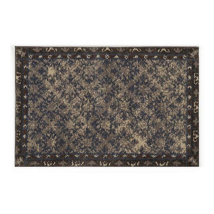 slide 1 of 4, Bacova Cashlon Birmingham 20 x 32'' Accent Rug - Blue'', 1 ct