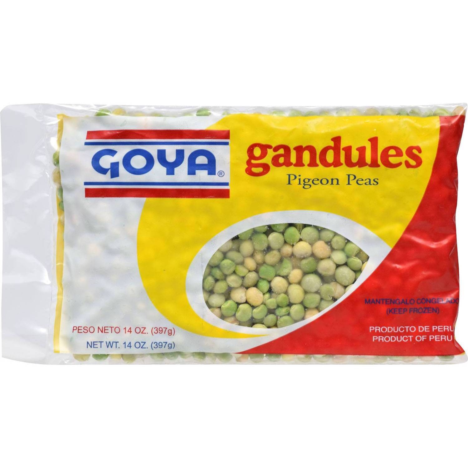 slide 1 of 3, Goya Gandules Frozen Pigeon Peas, 14 oz