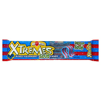 slide 1 of 1, Airheads Xtremes Sour Bluest Raspberry Candy, 2 oz