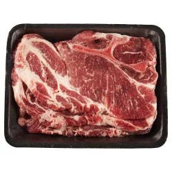 PICS Meijer All Natural Bone-In Pork Shoulder Thin Cut Blade Steak