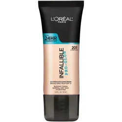 L'Oréal L'Oreal Paris Infallible Pro-Glow Foundation Normal/Dry Skin with SPF 15 - 201 Classic Ivory - 1 fl oz