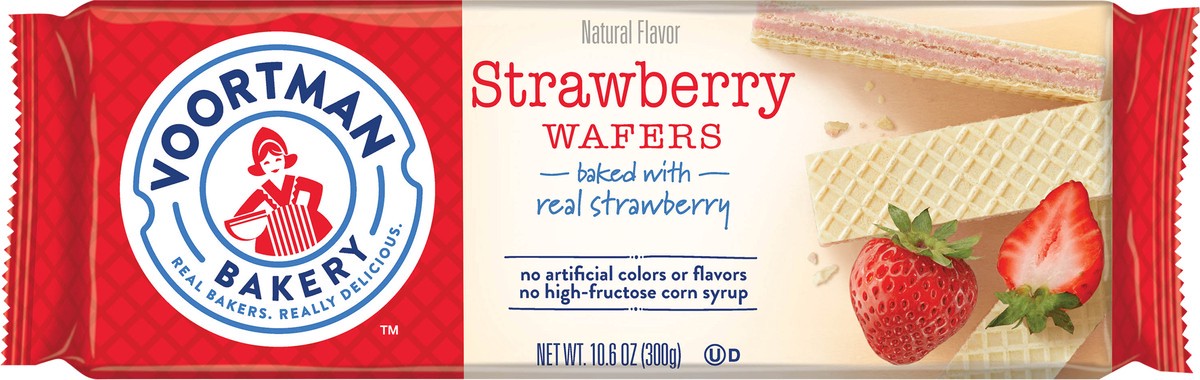 slide 4 of 8, Voortman Bakery Strawberry Wafers 10.6 oz, 10.6 oz
