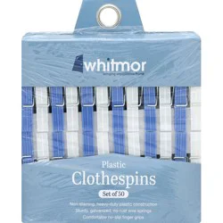 Whitmor Plastic Clothespins
