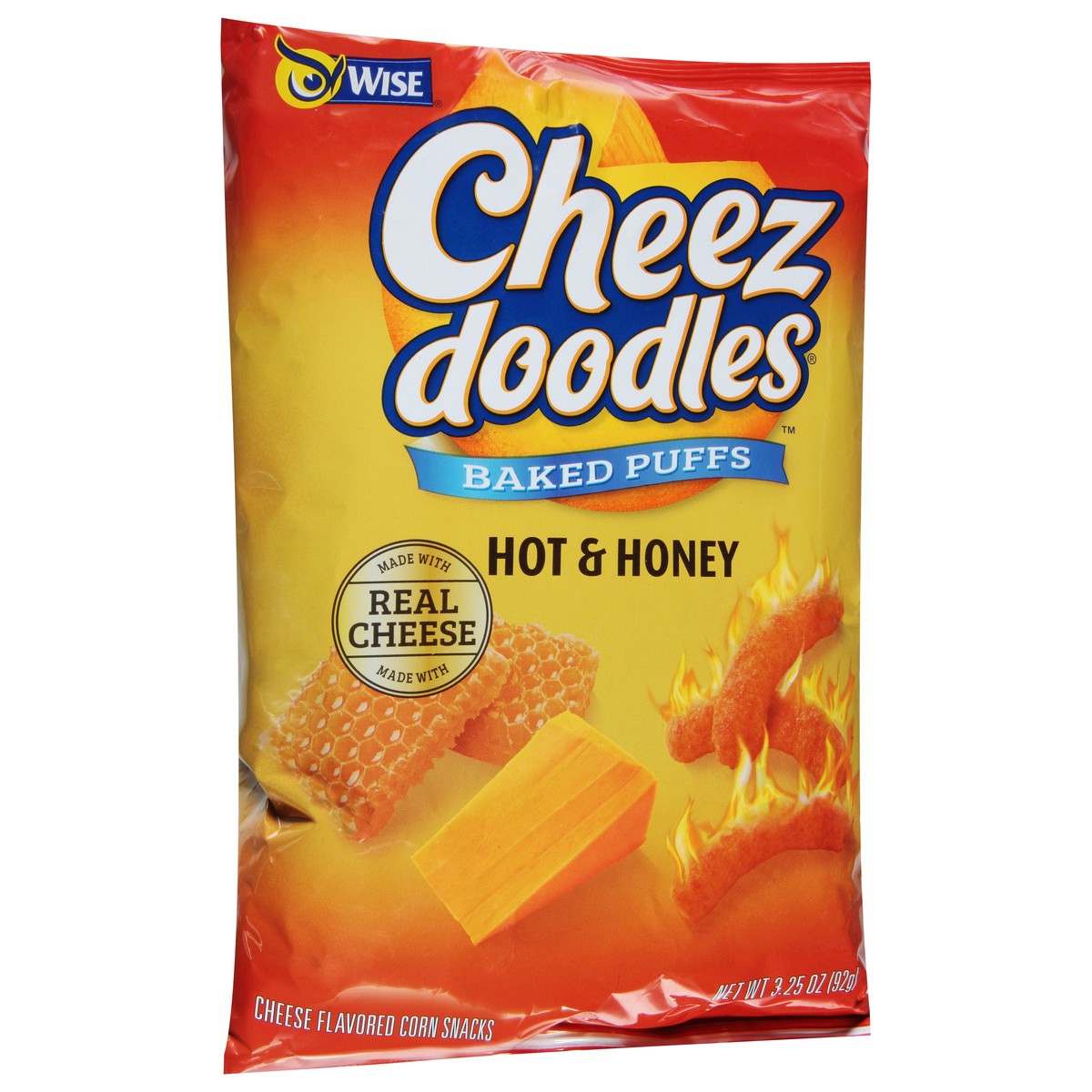 slide 3 of 9, Wise Cheez Doodles Hot & Honey - 3.2 oz, 3.2 oz