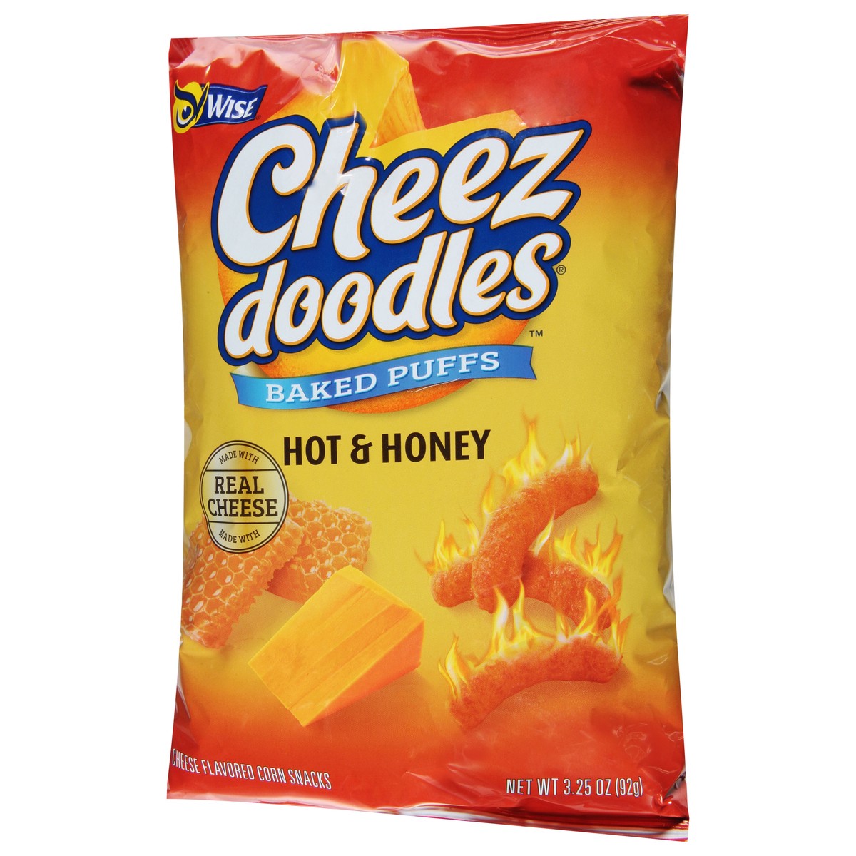 slide 4 of 9, Wise Cheez Doodles Hot & Honey - 3.2 oz, 3.2 oz