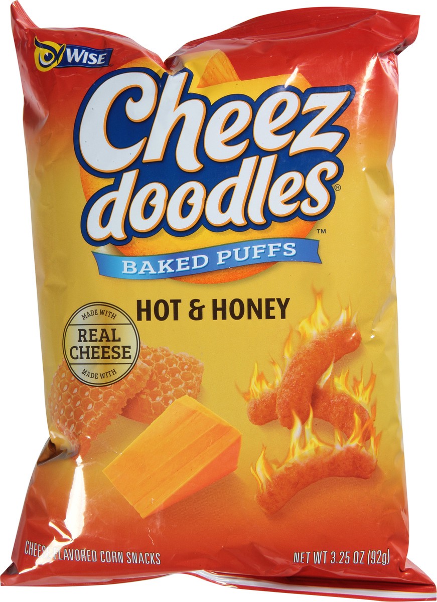 slide 2 of 9, Wise Cheez Doodles Hot & Honey - 3.2 oz, 3.2 oz