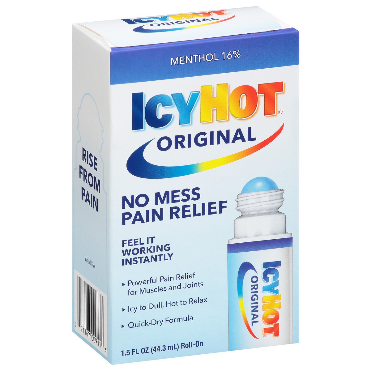 slide 5 of 17, Icy Hot Original No Mess Roll-On Pain Relief 1.5 fl oz, 1.5 fl oz
