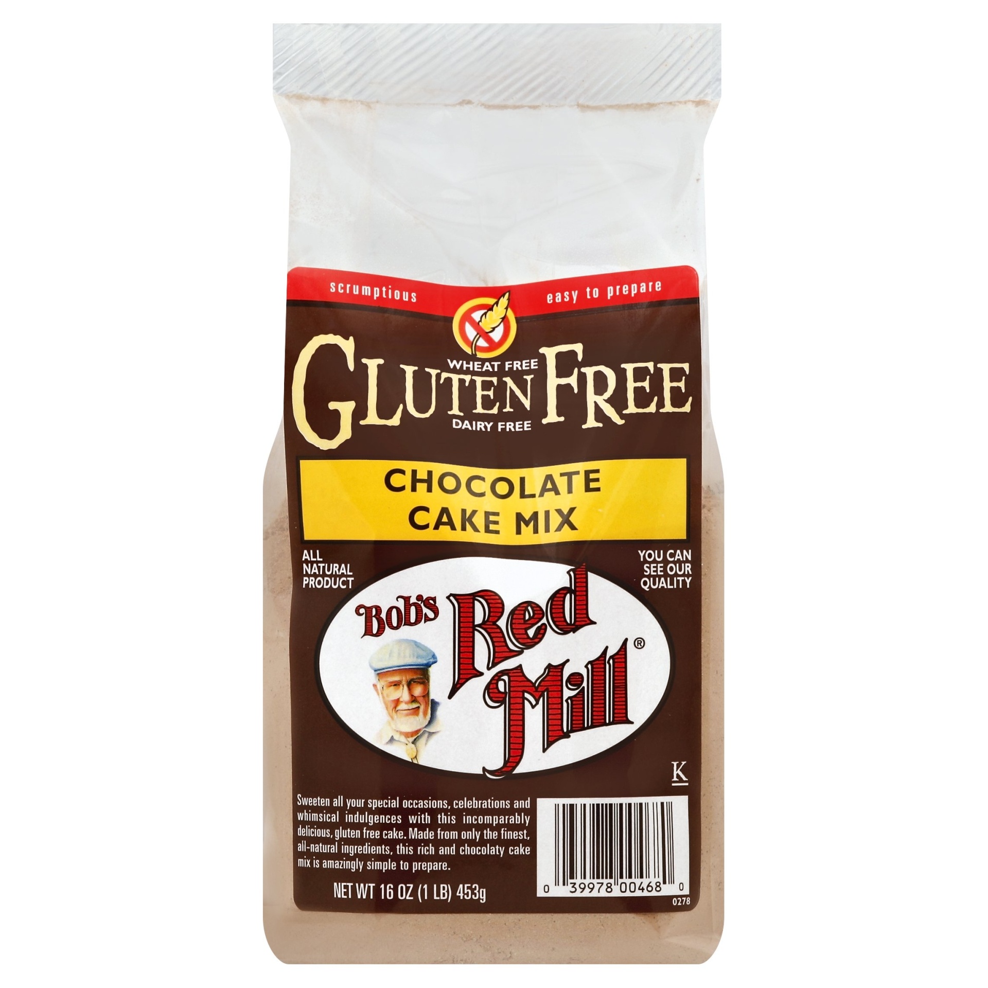 slide 1 of 1, Bob's Red Mill Gluten Free Chocolate Cake Mix, 16 oz