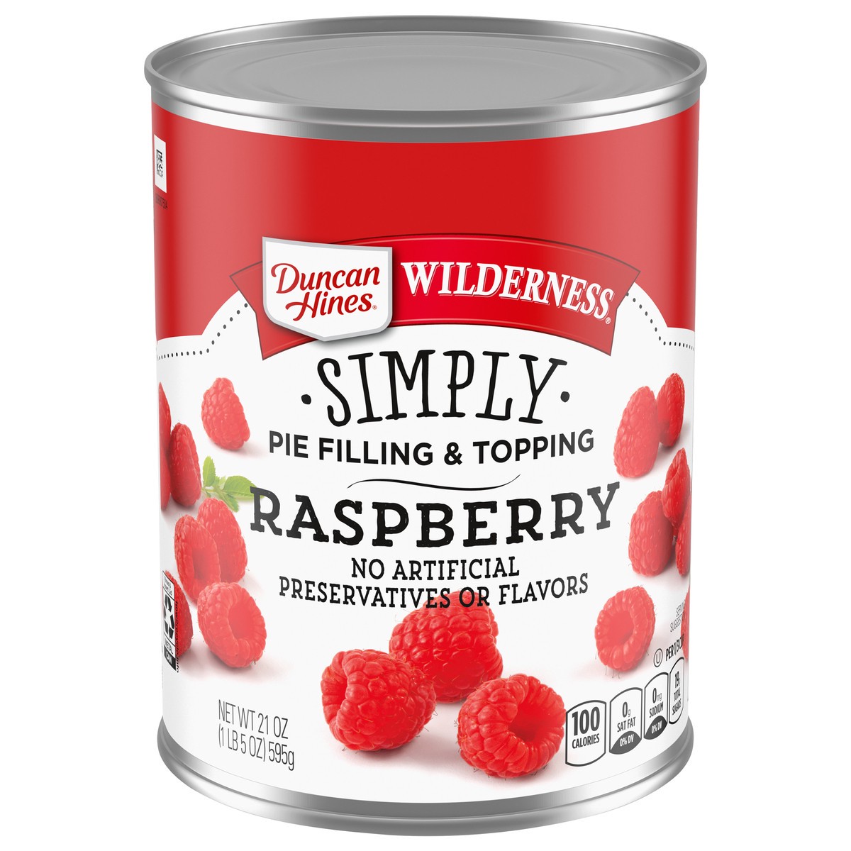 slide 2 of 7, Duncan Hines Wilderness Simply Raspberry Pie Filling & Topping 21 oz, 21 oz