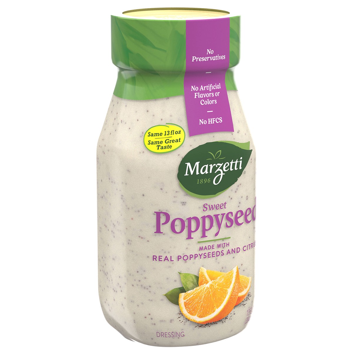 slide 4 of 9, Marzetti Sweet Poppyseed Dressing 13 fl. oz. Jar, 13 fl oz