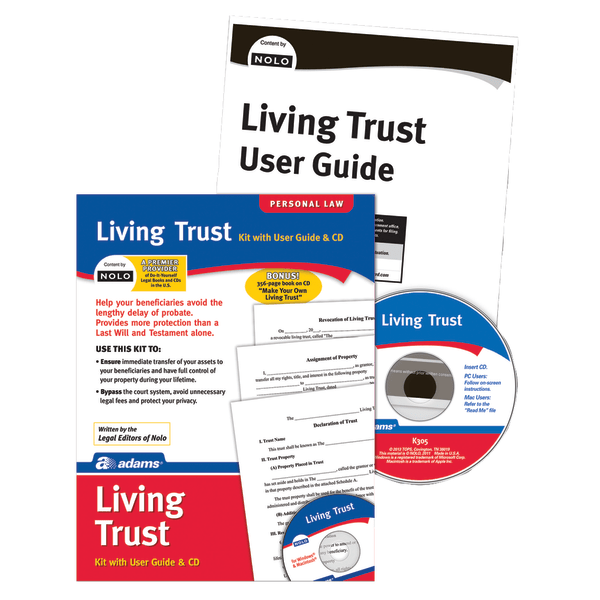 slide 1 of 1, Adams Living Trust Kit, 1 ct
