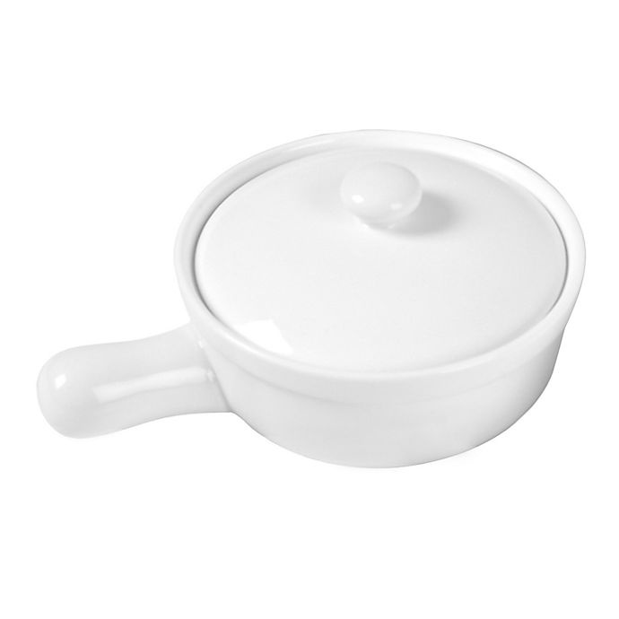 slide 1 of 1, Everyday Whiteby Fitz and Floyd Soup Crock with Lid, 1 ct