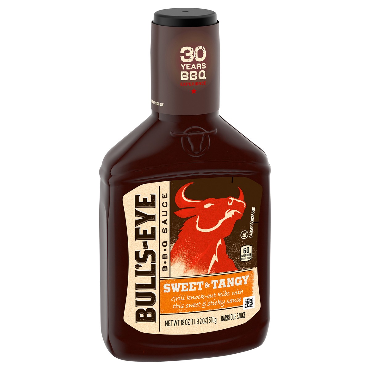 slide 3 of 11, Bull's-Eye Sweet & Tangy Barbecue Sauce 18 oz. Bottle, 18 oz