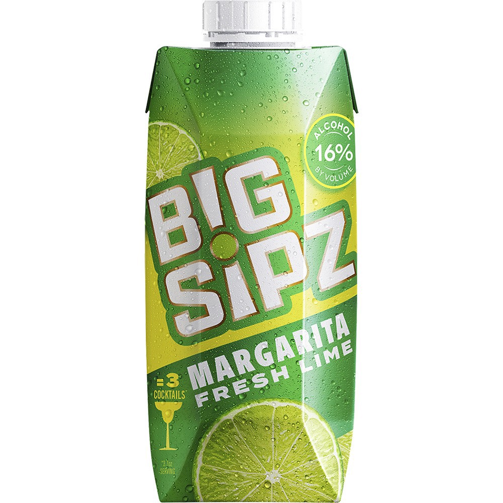 slide 1 of 1, Big Sipz Classic Lime Margarita, 11.2 oz