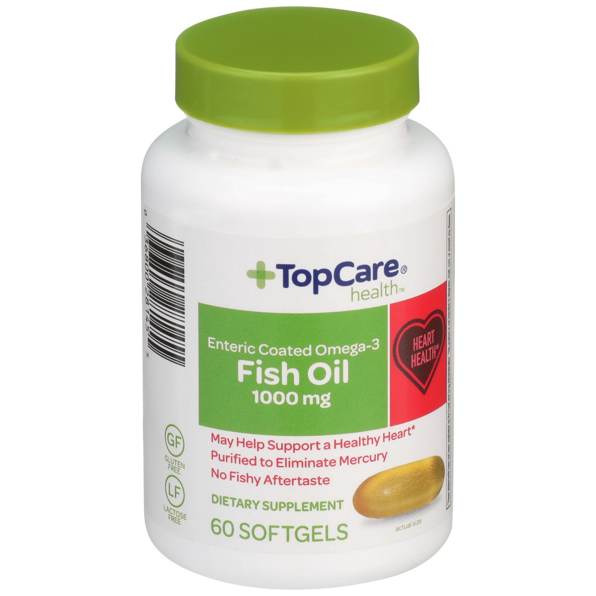 slide 2 of 8, TopCare Fish Oil, 60 ct; 1000 mg