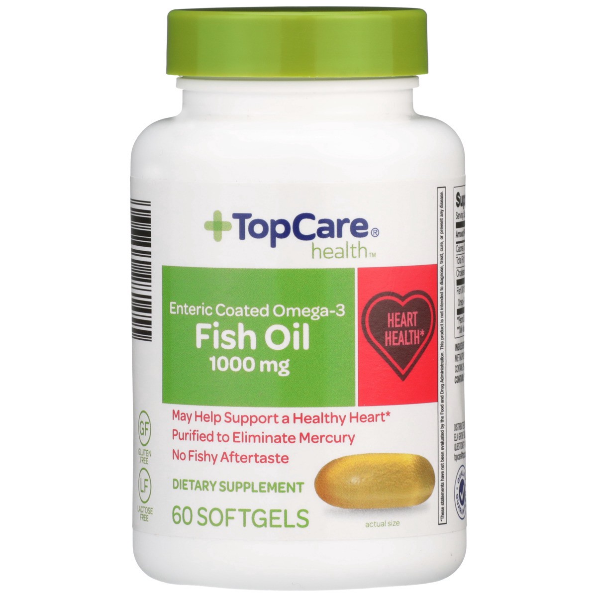 slide 7 of 8, TopCare Fish Oil, 60 ct; 1000 mg