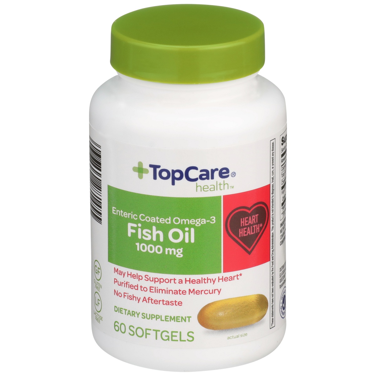 slide 1 of 8, TopCare Fish Oil, 60 ct; 1000 mg