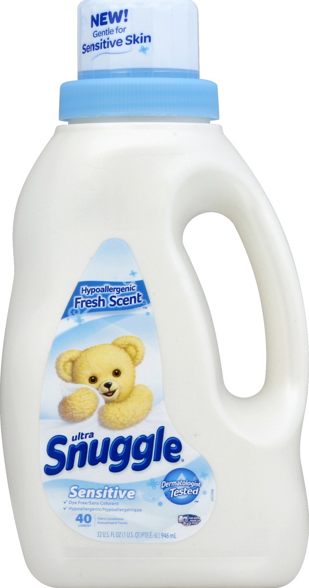 slide 5 of 6, Snuggle Fabric Conditioner, Hypoallergenic, Fresh Scent, Sensitive, 32 oz