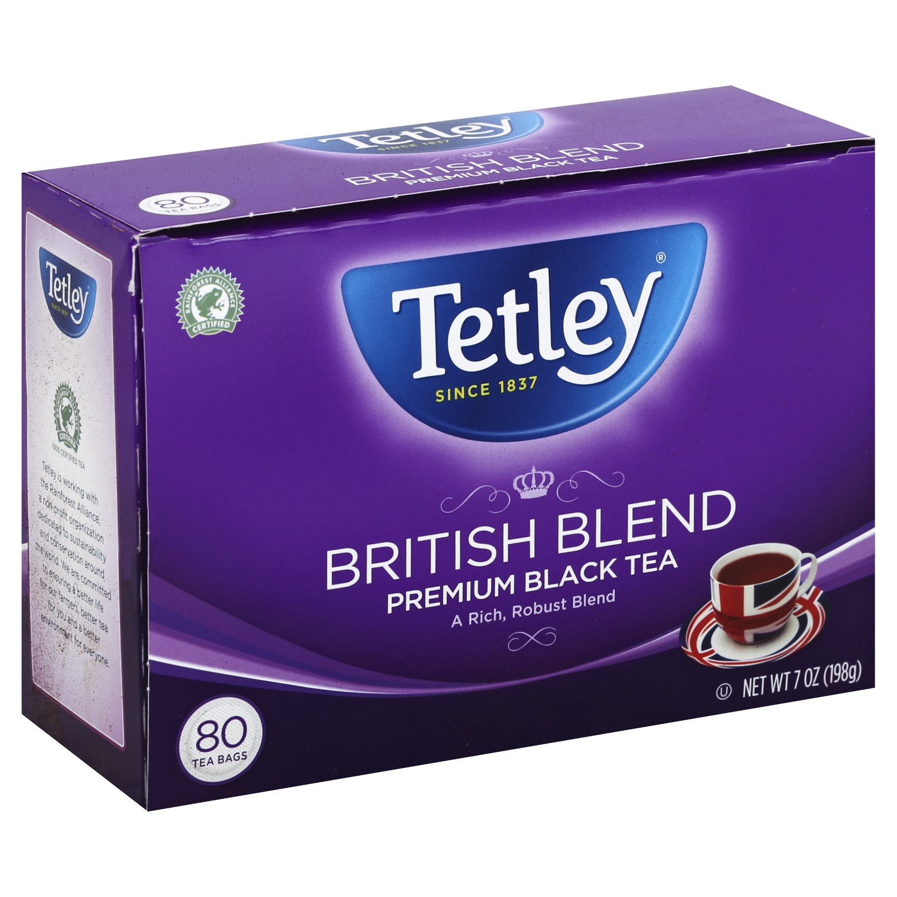 slide 1 of 8, Tetley Premium Black Tea British Blend Tea Bags - 80 ct, 80 ct