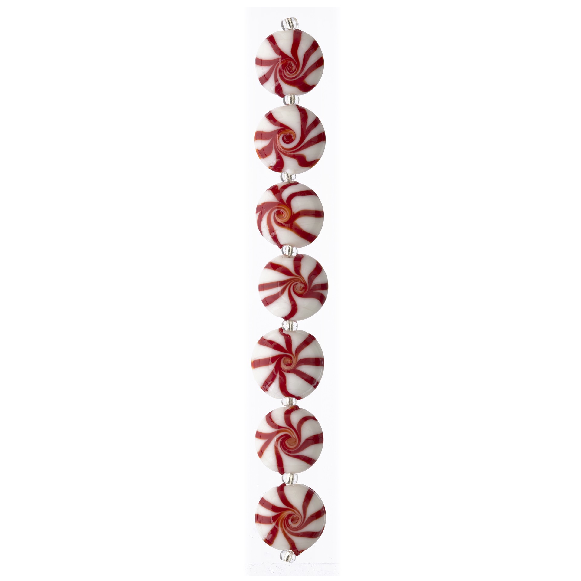 slide 2 of 3, Candy Cane Glass Beads, 16mm By Bead Landing, 16mm