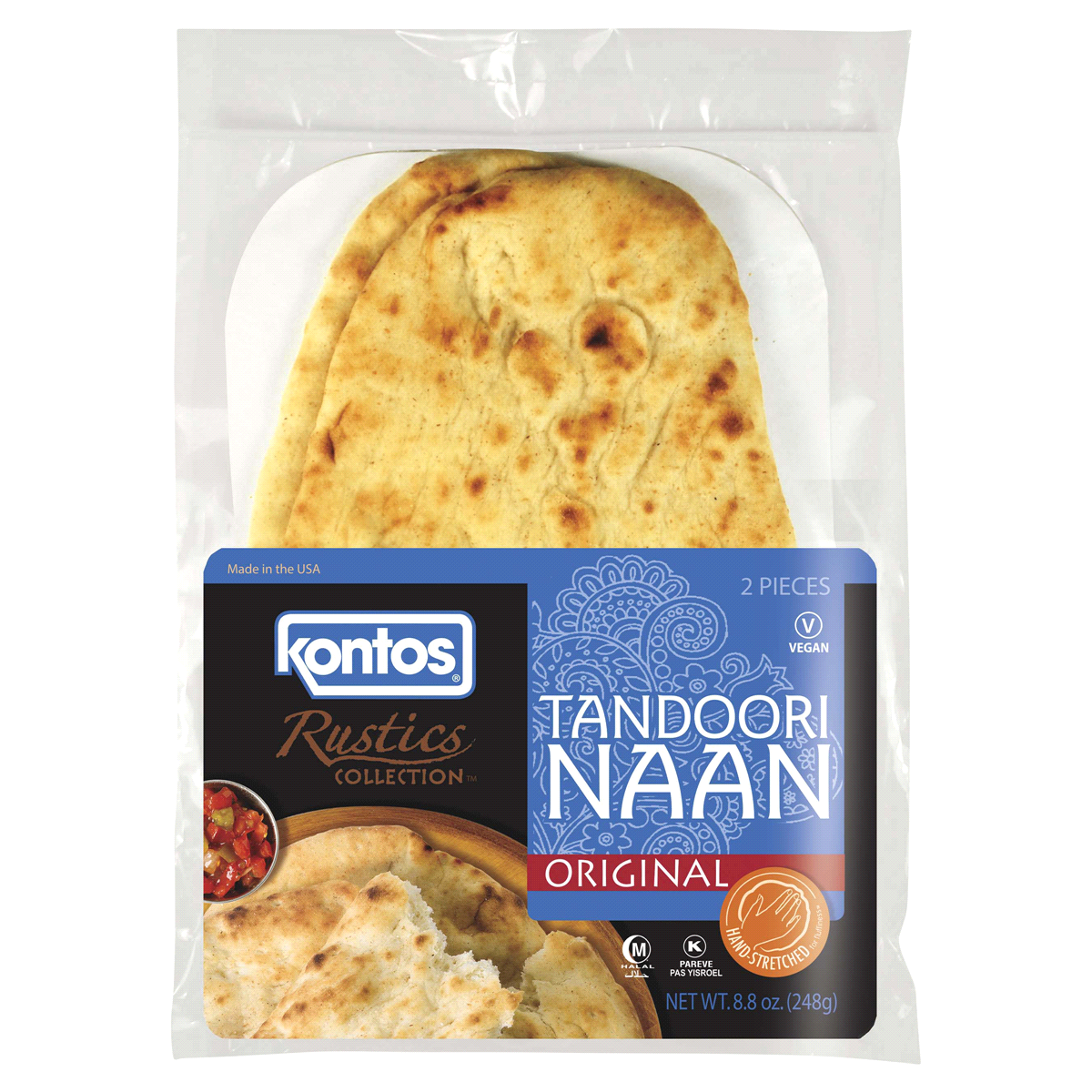 slide 1 of 5, Kontos Rustic NAAN Original, 2 ct; 8.8 oz