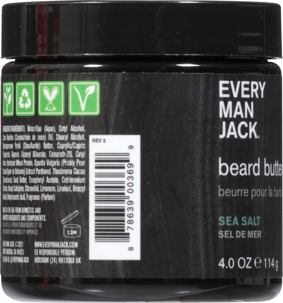 slide 8 of 13, Every Man Jack Sea Salt Beard Butter, 4 oz