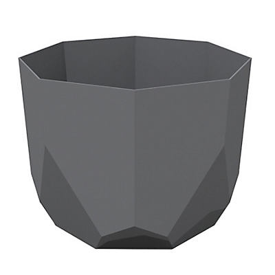 slide 1 of 1, Bloem Tuxton Charcoal Planter, 8 in