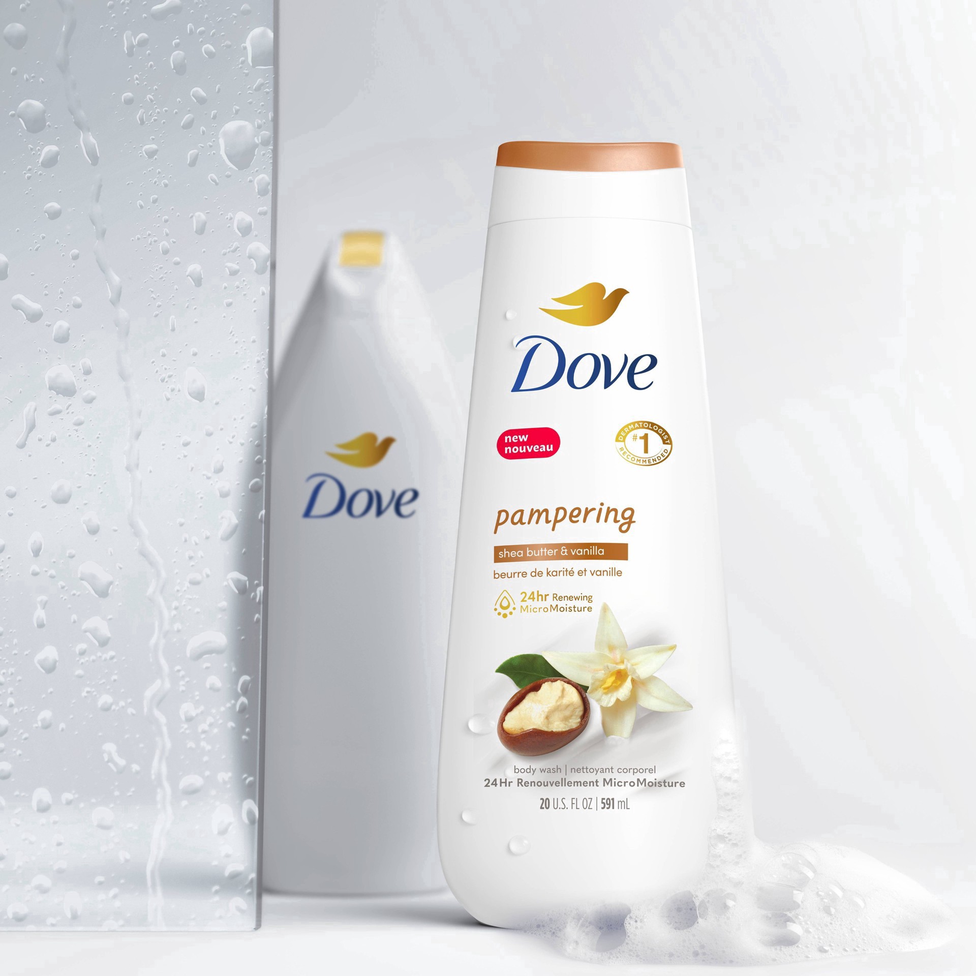 slide 13 of 52, Dove Purely Pampering Shea Butter And Warm Vanilla Body Wash, 22 oz
