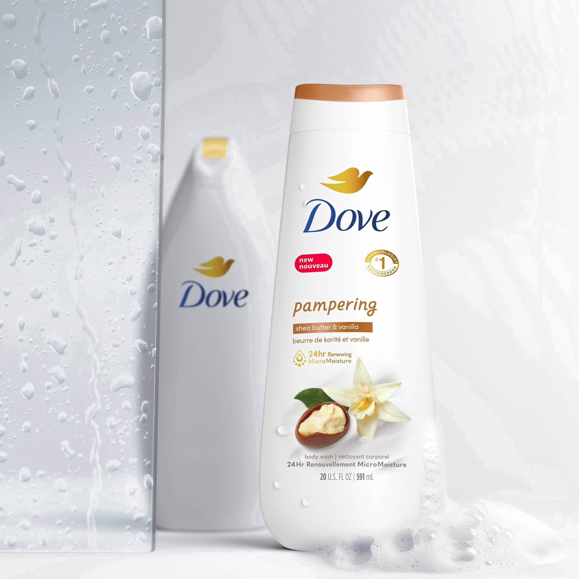 slide 52 of 52, Dove Purely Pampering Shea Butter And Warm Vanilla Body Wash, 22 oz