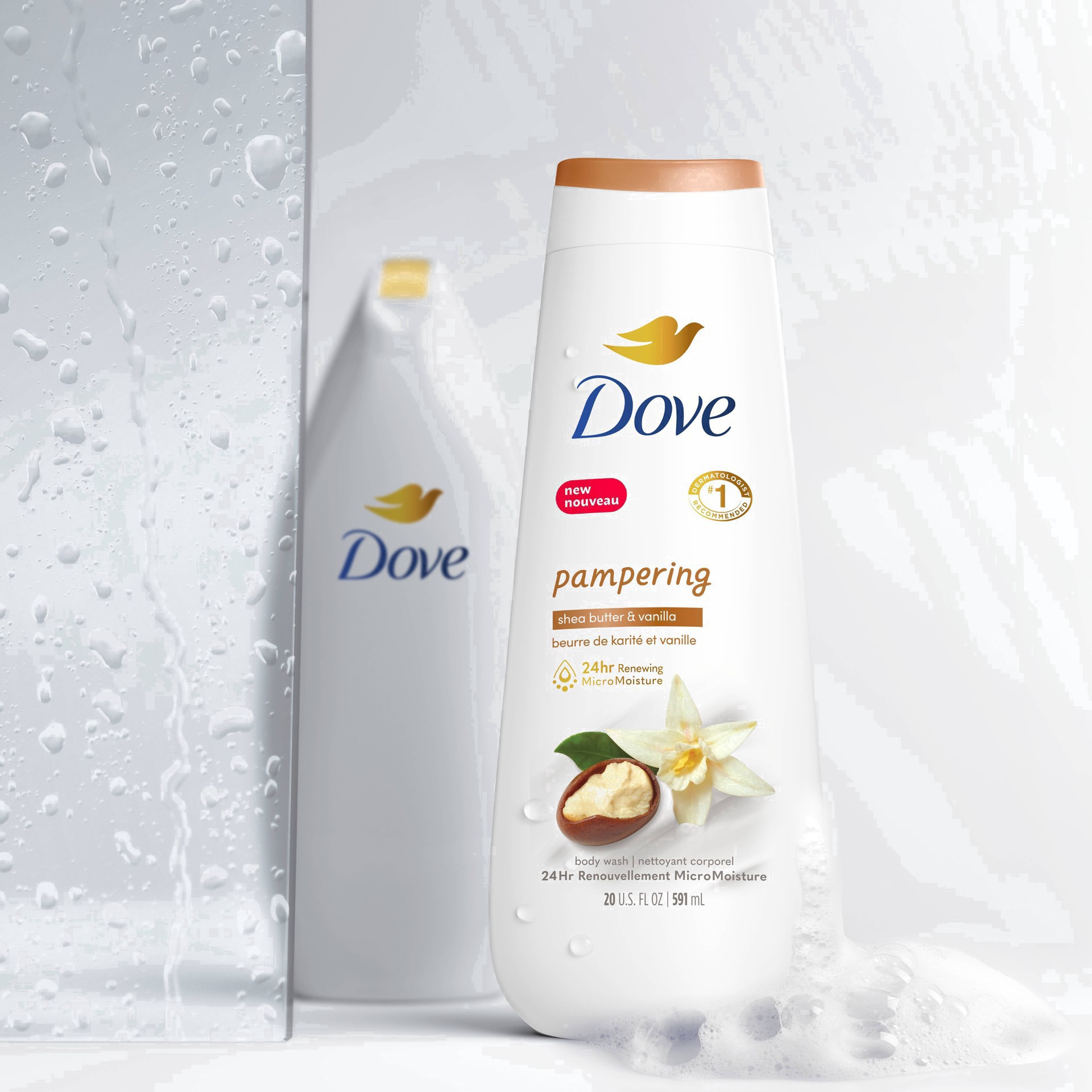 slide 19 of 52, Dove Purely Pampering Shea Butter And Warm Vanilla Body Wash, 22 oz