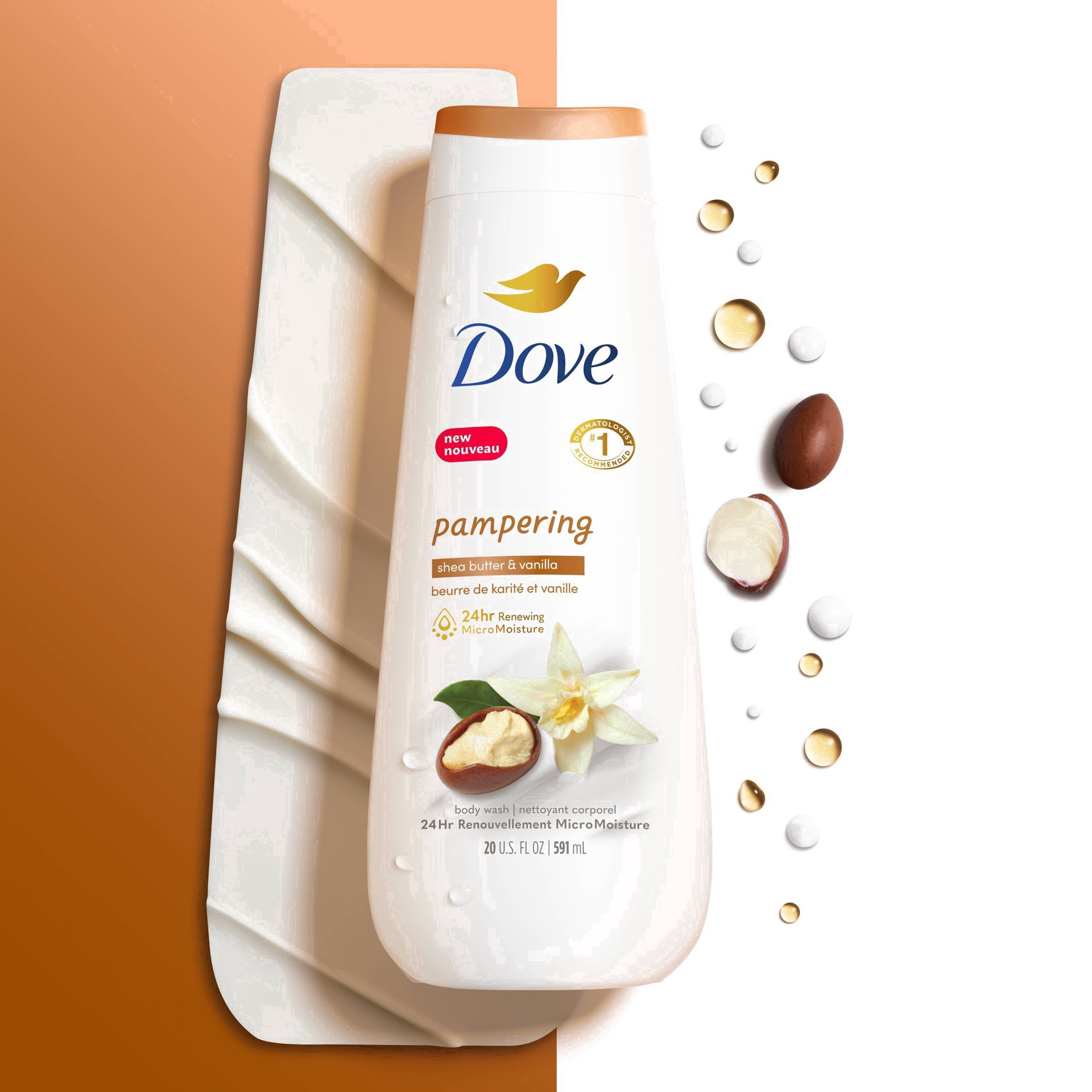 slide 10 of 52, Dove Purely Pampering Shea Butter And Warm Vanilla Body Wash, 22 oz
