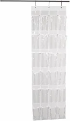 Whitmor Over-The-Door Shoe Bag Organizer - White