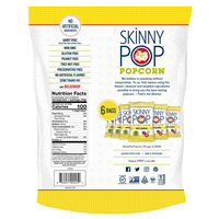 slide 10 of 13, SkinnyPop Skinny Pack White Cheddar Flavor Popcorn 6 ea, 6 ct