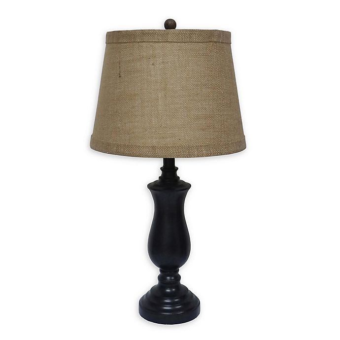 slide 1 of 2, Fangio Lighting Cory Martin Tall Fluted Urn Table Lamp - Black, 1 ct