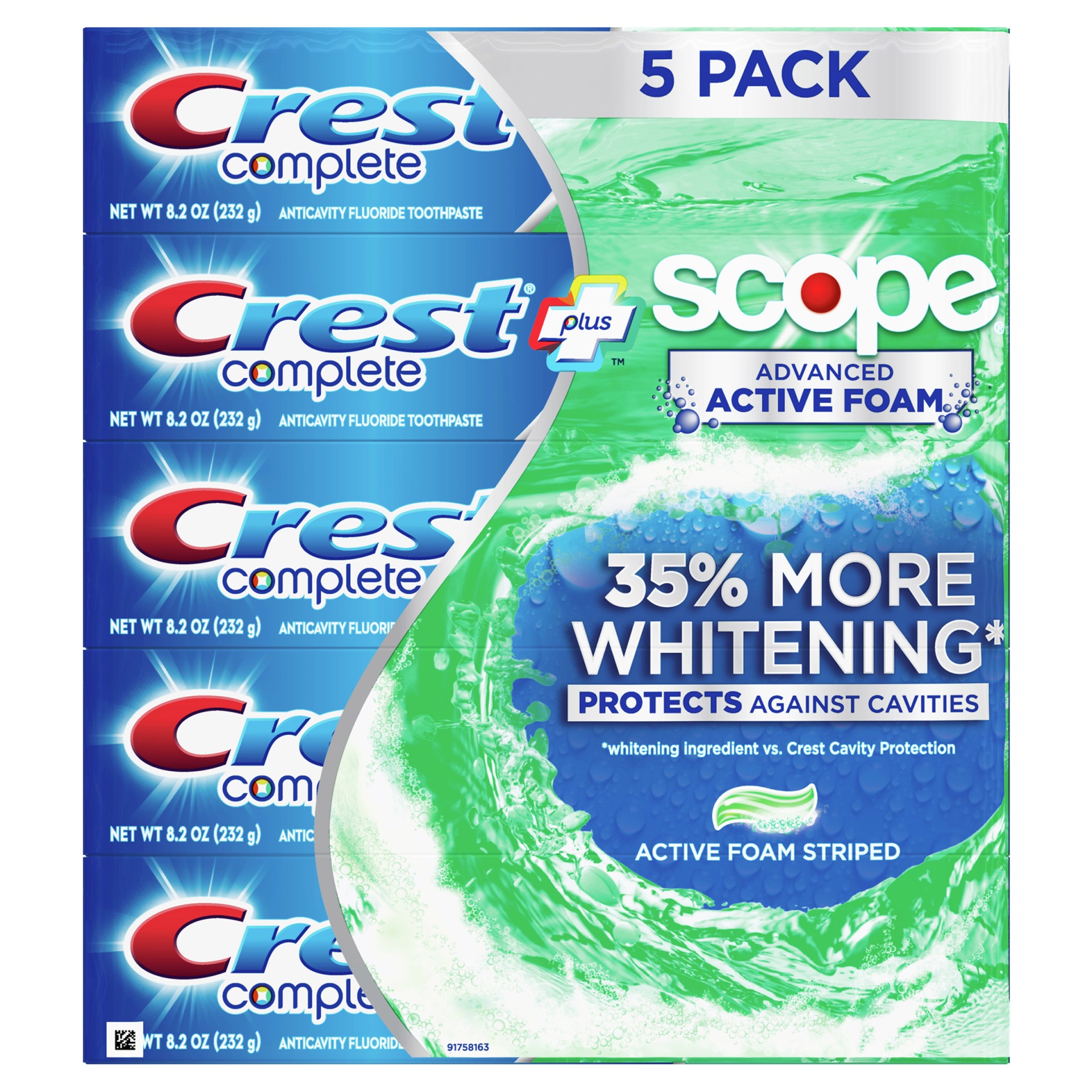 Crest Complete Toothpaste 5 ct; 8.2 oz | Shipt