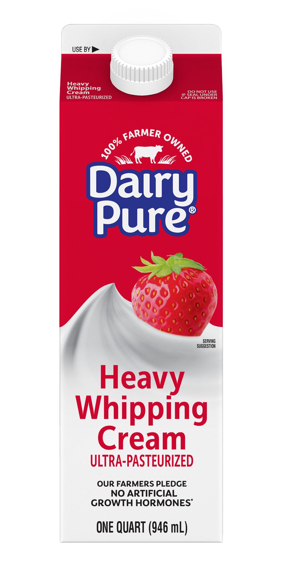 slide 1 of 2, Dairy Pure 36% Heavy Whipping Cream ESL Quart, 1 qt