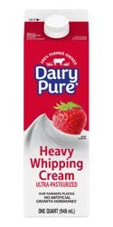 Dairy Pure Heavy Whipping Cream Ultra-Pasteurized Quart
